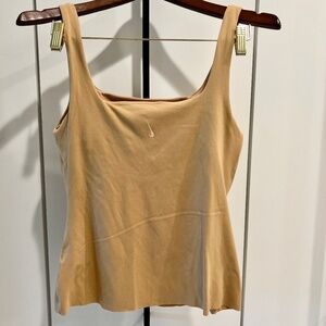 sz S Nike Dry Fit Yoga Luxe Shelf Bra Tank Nude Top
